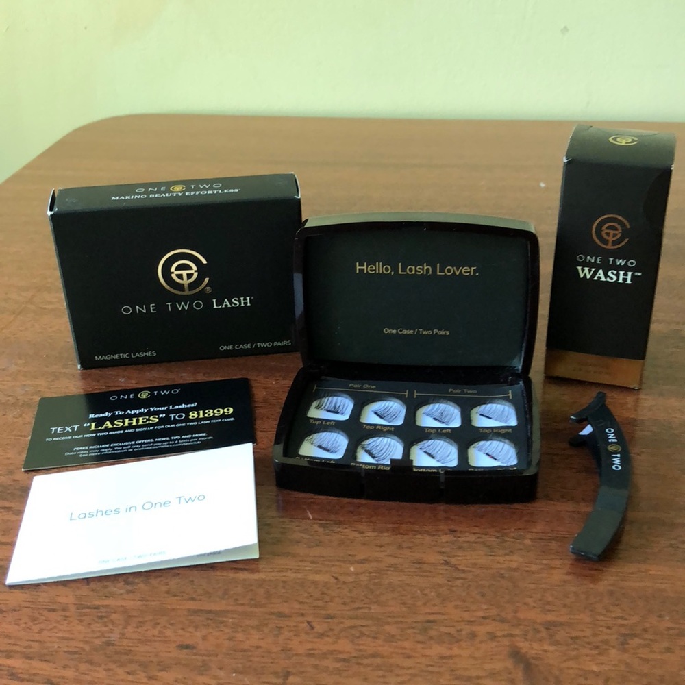 One Two Lash Magnetic Lashes (applicator and wash)